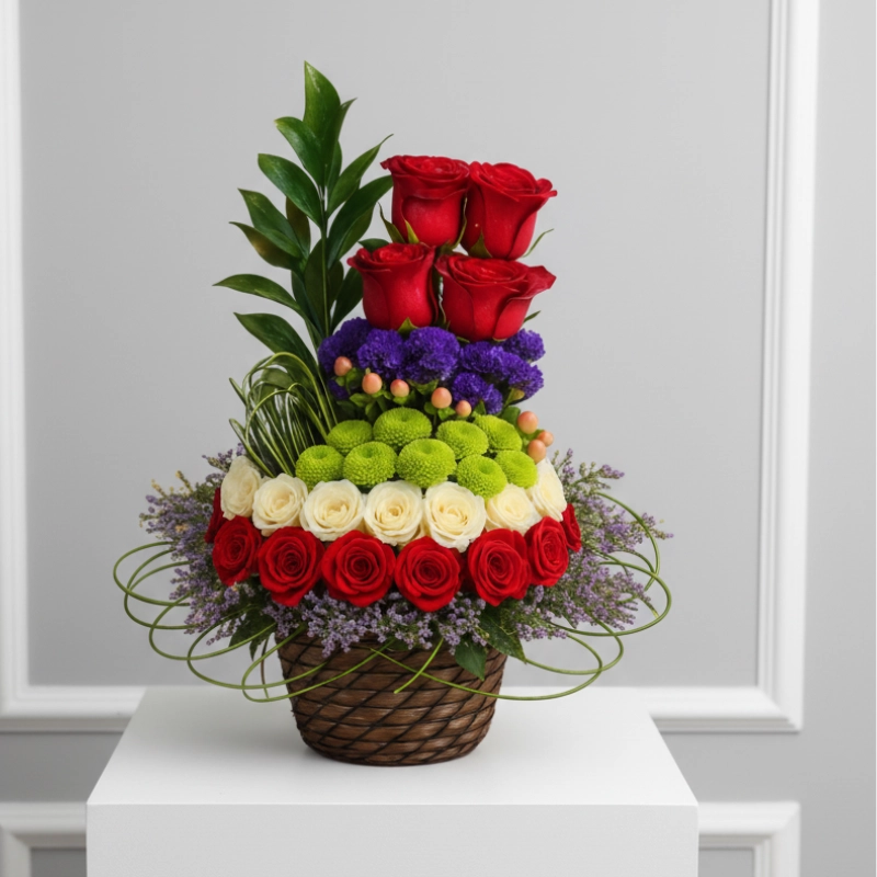 Love and Caring Flower Basket